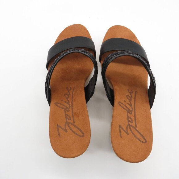 Zodiac Women's Black Woven Strap Espadrille Wedge Sandals Size 9.5 NWOB - Picture 4 of 7